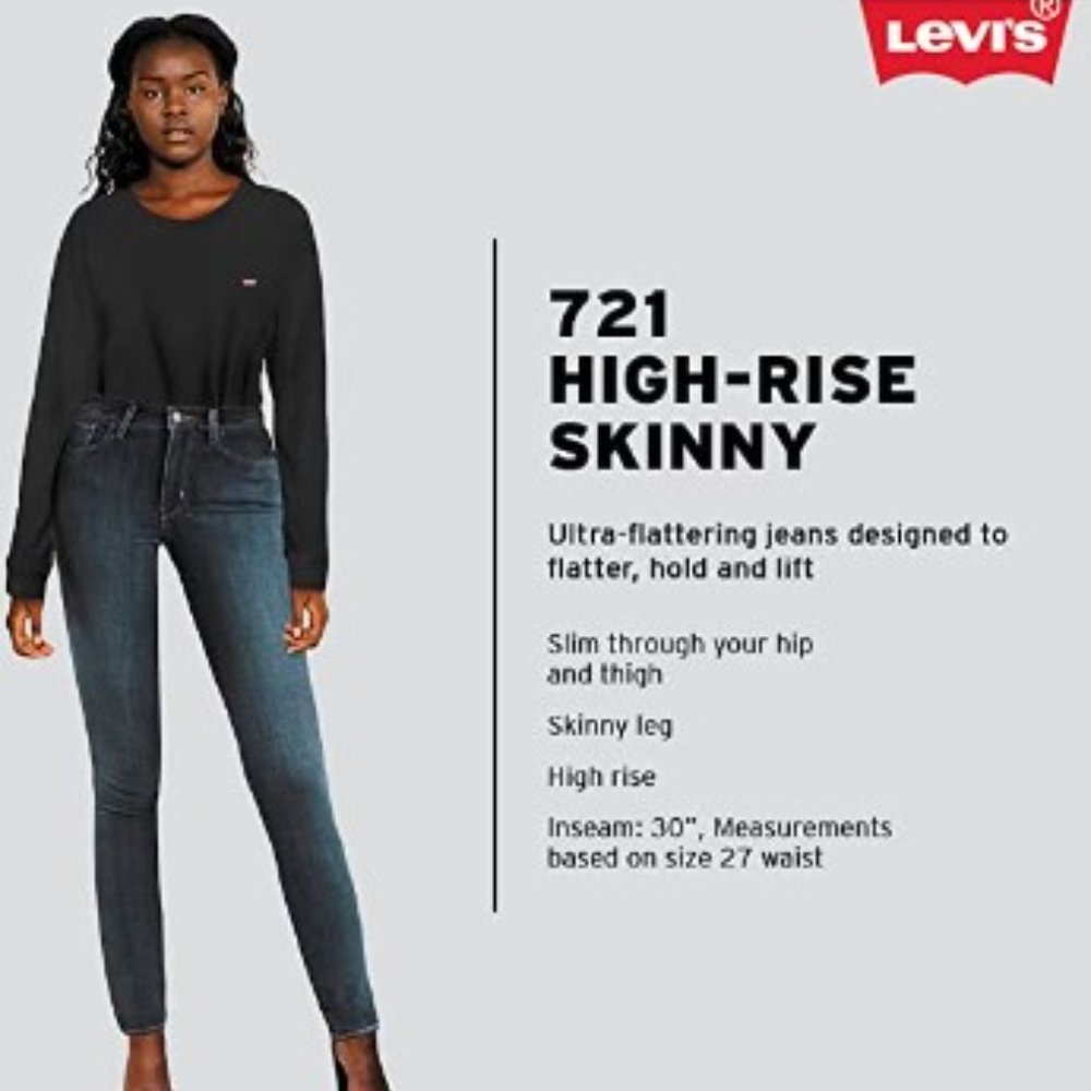 Levi's 721 high rise skinny jeans